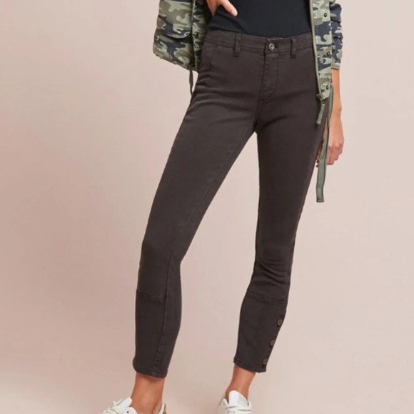 Anthropologie | Buttoned Cord Skinny Utility Pant - Picture 1 of 4